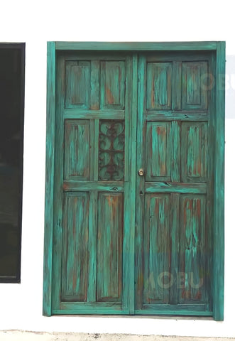 Puerta rústica estilo mexicana antigua a la medida