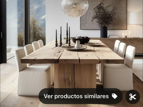 Pedido especial - Mesa de comedor estilo antiguo en madera clara